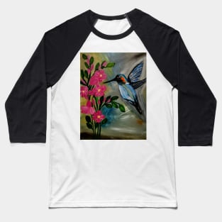 hummingbird feeding on some nectar Baseball T-Shirt